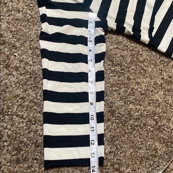 Verve Ami Black/Freesia Striped Women's Top Size XL NWT - Picture 8 of 9